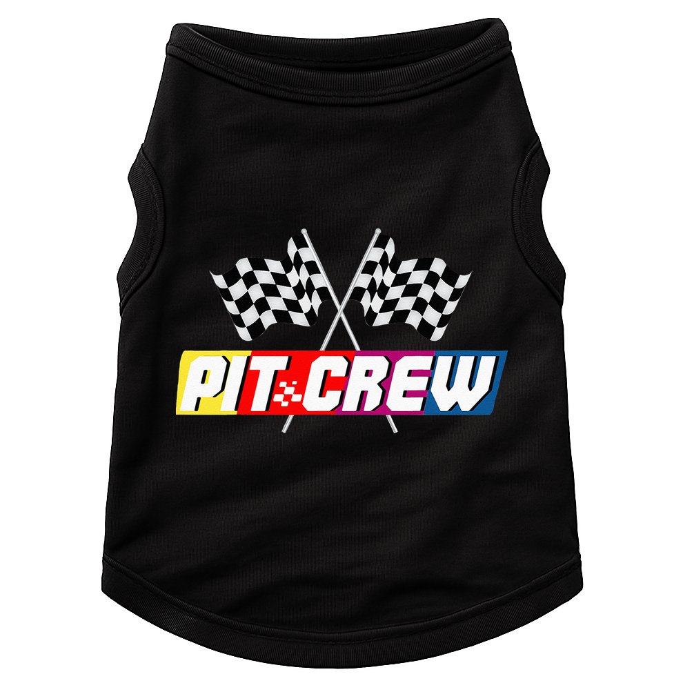 Pit Crew Racing Car Lover Doggie Tank