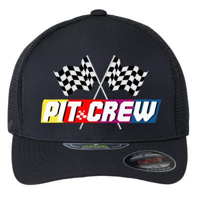 Pit Crew Racing Car Lover Flexfit Unipanel Trucker Cap
