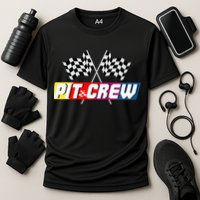 Pit Crew Racing Car Lover Cooling Performance Crew T-Shirt