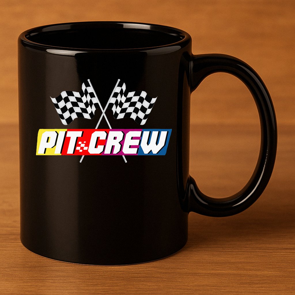 Pit Crew Racing Car Lover 11oz C Handle Ceramic Mug