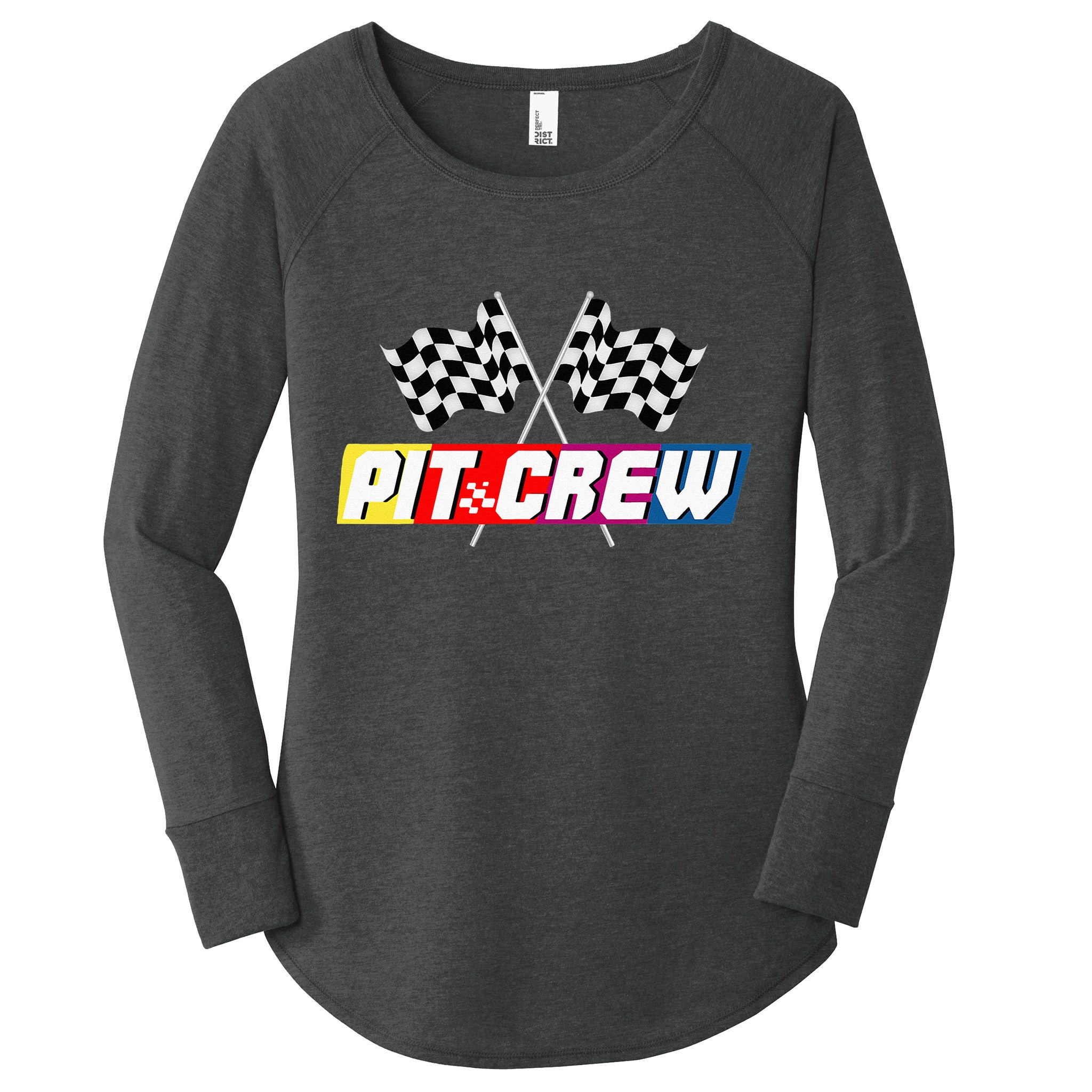 Pit Crew Racing Car Lover Women's Perfect Tri Tunic Long Sleeve Shirt