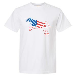 Patriotic Cow Red White And Moo Blue Usa Funny Flag 4th July Gift Garment-Dyed Heavyweight T-Shirt