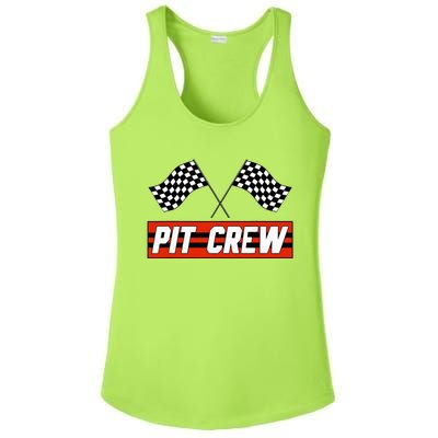 Pit Crew Race Car Hosting Parties Ladies PosiCharge Competitor Racerback Tank