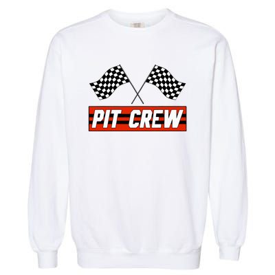 Pit Crew Race Car Hosting Parties Garment-Dyed Sweatshirt