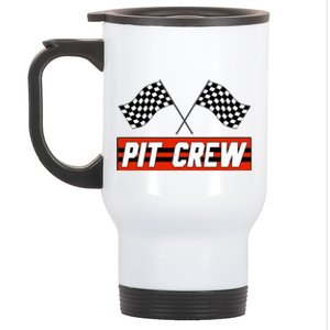 Pit Crew Race Car Hosting Parties Stainless Steel Travel Mug