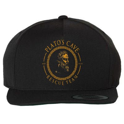 Platos Cave Rescue Team Ancient Greek Philosophy Plato Wool Snapback Cap