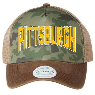 Pittsburgh City Retro Vintage Legacy Tie Dye Trucker Hat
