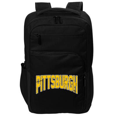 Pittsburgh City Retro Vintage Impact Tech Backpack
