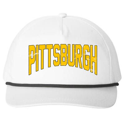 Pittsburgh City Retro Vintage Snapback Five-Panel Rope Hat