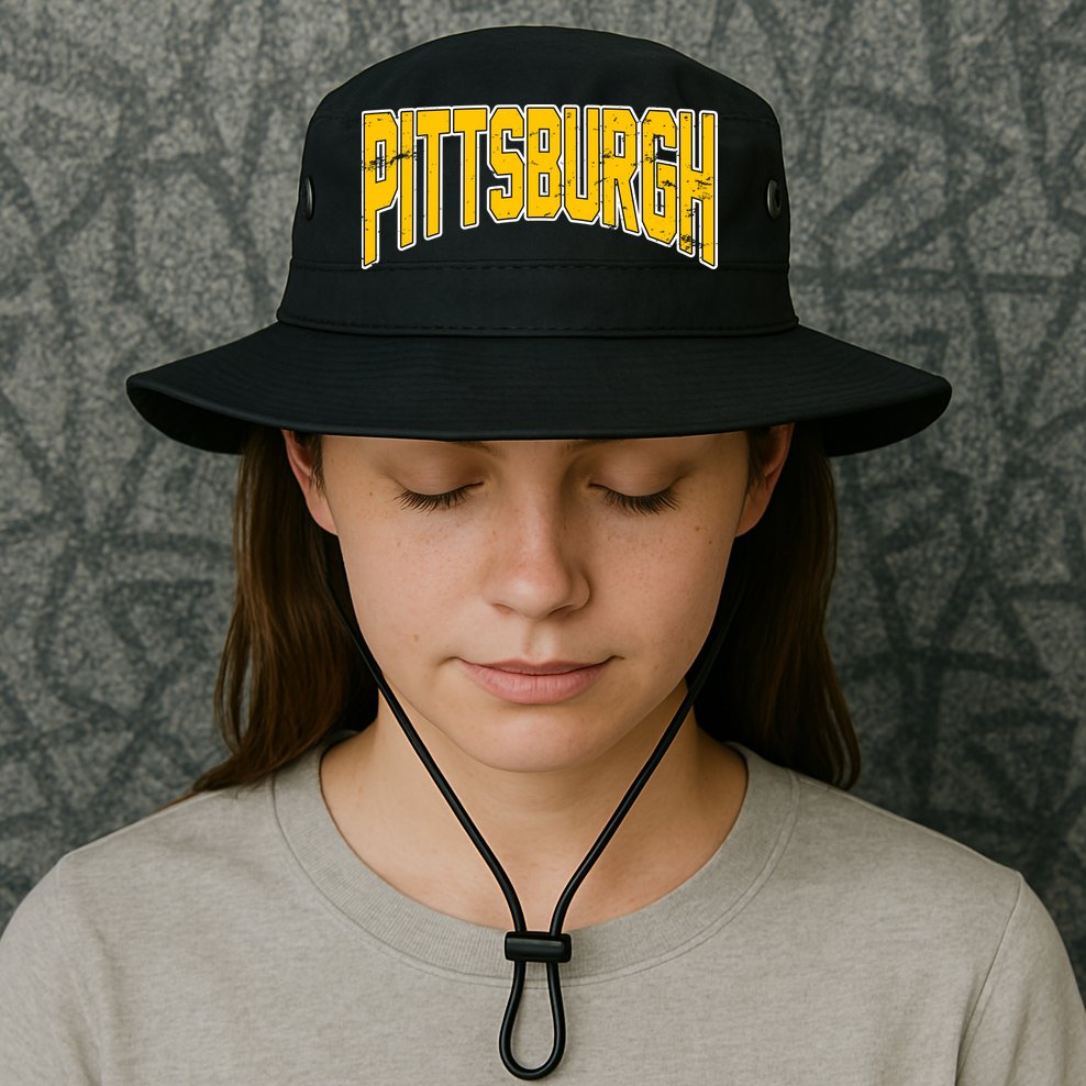 Pittsburgh City Retro Vintage Bucket Hat