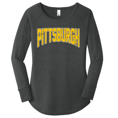 Pittsburgh City Retro Vintage Women's Perfect Tri Tunic Long Sleeve Shirt