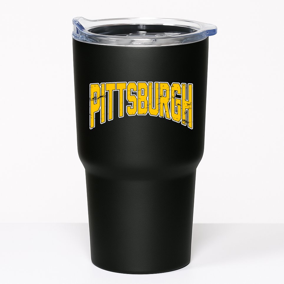 Pittsburgh City Retro Vintage Tumbler