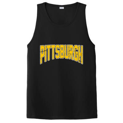 Pittsburgh City Retro Vintage PosiCharge Competitor Tank