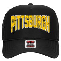 Pittsburgh City Retro Vintage Trucker Hat