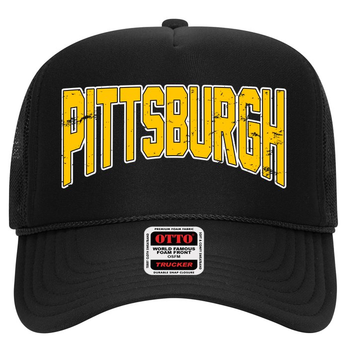 Pittsburgh City Retro Vintage Trucker Hat
