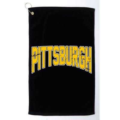 Pittsburgh City Retro Vintage Golf Towel