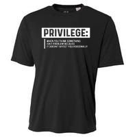 Privilege, Civil Rights, Equality VNeck Cooling Performance Crew T-Shirt