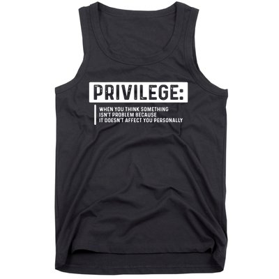 Privilege, Civil Rights, Equality VNeck Tank Top