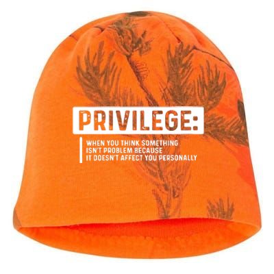 Privilege, Civil Rights, Equality VNeck Kati - Camo Knit Beanie