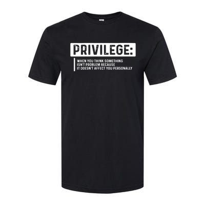 Privilege, Civil Rights, Equality VNeck Softstyle® CVC T-Shirt