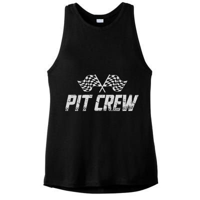 Pit Crew Race Car Ladies PosiCharge Tri-Blend Wicking Tank