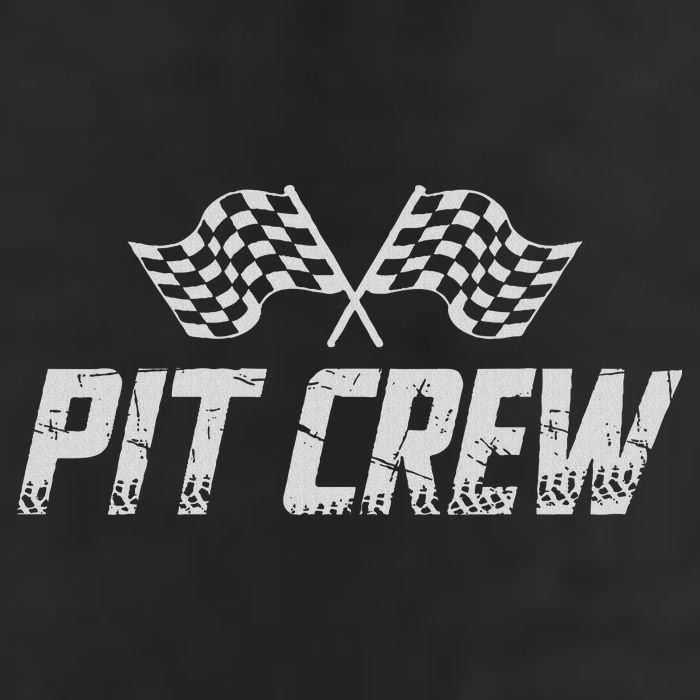 Pit Crew Race Car 7 Panel Mesh Trucker Snapback Hat