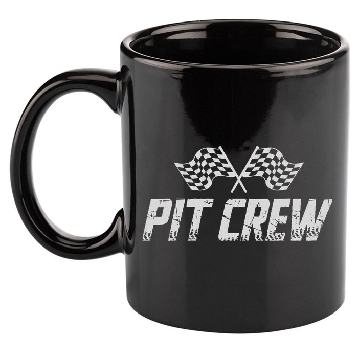 Pit Crew Race Car 11oz C Handle Ceramic Mug