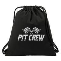 Pit Crew Race Car Drawstring Bag