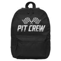 Pit Crew Race Car 16 in Basic Backpack
