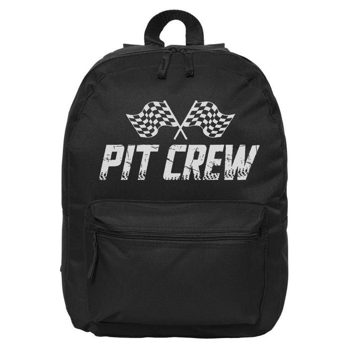 Pit Crew Race Car 16 in Basic Backpack