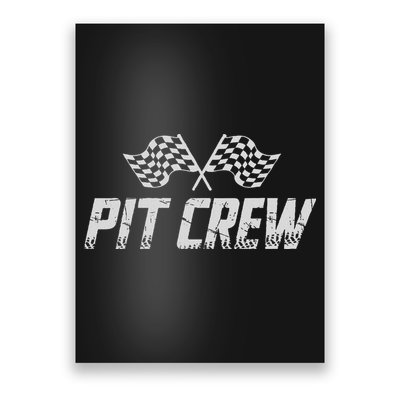 Pit Crew Race Car Poster