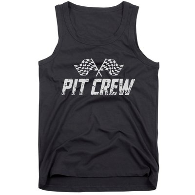 Pit Crew Race Car Tank Top
