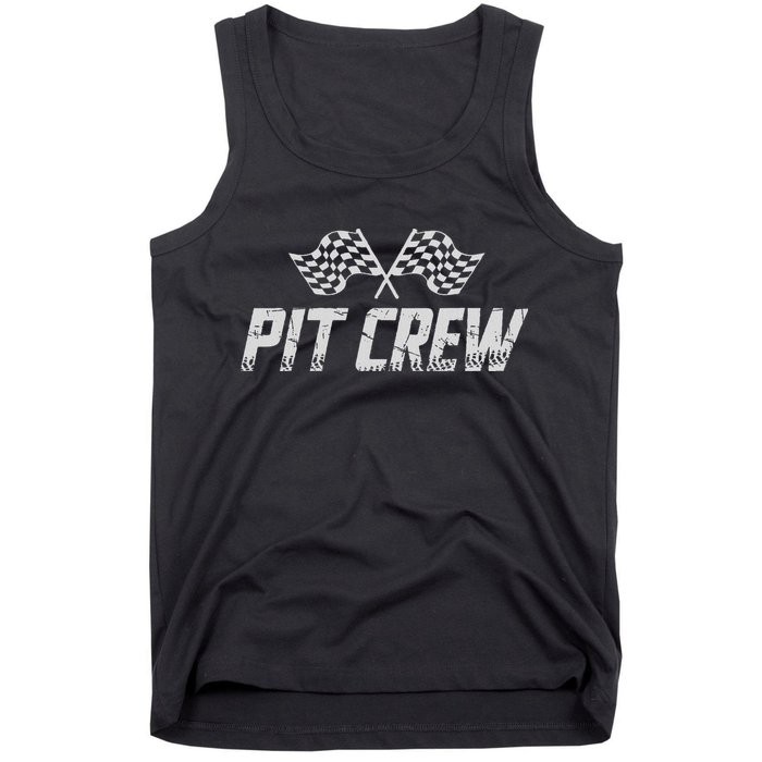 Pit Crew Race Car Tank Top