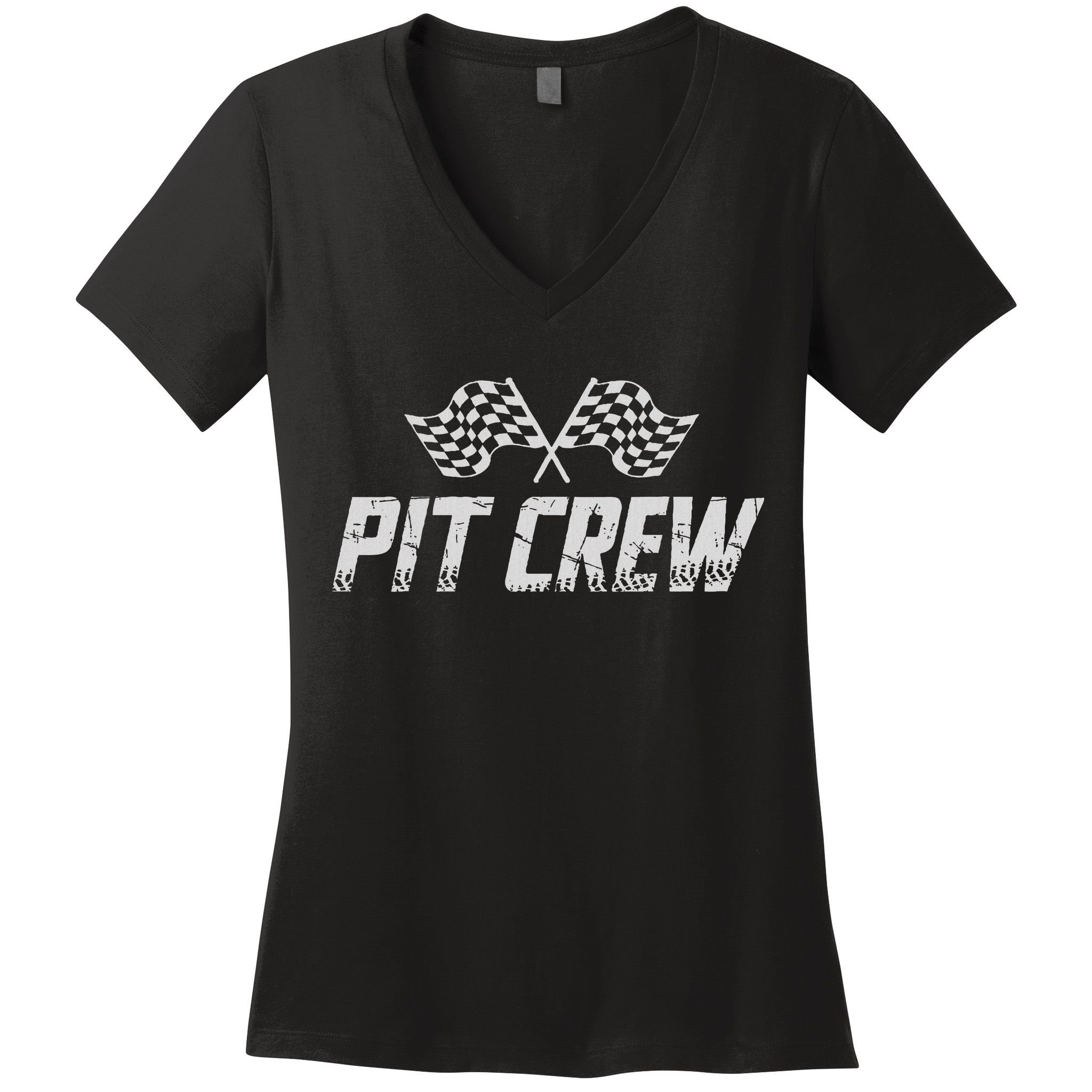 Pit Crew Race Car Women's V-Neck T-Shirt