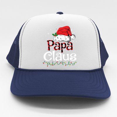 Papa Claus Santa Funny Christmas Pajama Matching Family Trucker Hat