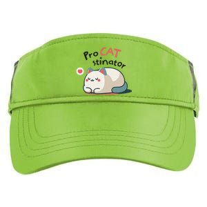 Pro Cat Stinator Adorable Lazy Cat Design Adult Drive Performance Visor