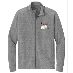 Pro Cat Stinator Adorable Lazy Cat Design Stretch Full-Zip Cadet Jacket