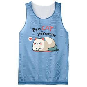 Pro Cat Stinator Adorable Lazy Cat Design Mesh Reversible Basketball Jersey Tank