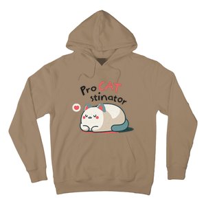 Pro Cat Stinator Adorable Lazy Cat Design Hoodie