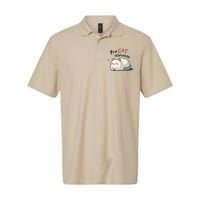 Pro Cat Stinator Adorable Lazy Cat Design Softstyle Adult Sport Polo