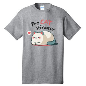 Pro Cat Stinator Adorable Lazy Cat Design Tall T-Shirt