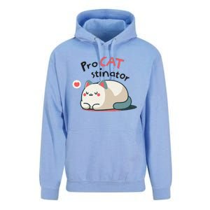 Pro Cat Stinator Adorable Lazy Cat Design Unisex Surf Hoodie