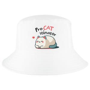 Pro Cat Stinator Adorable Lazy Cat Design Cool Comfort Performance Bucket Hat