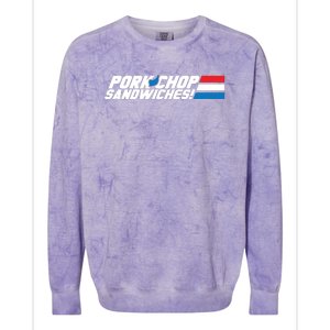 Pork Chop Sandwiches Colorblast Crewneck Sweatshirt