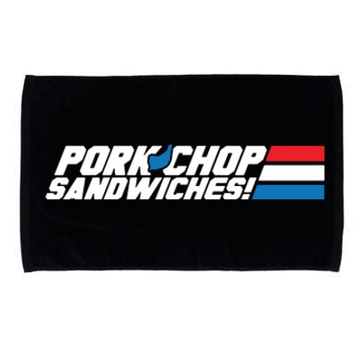 Pork Chop Sandwiches Microfiber Hand Towel