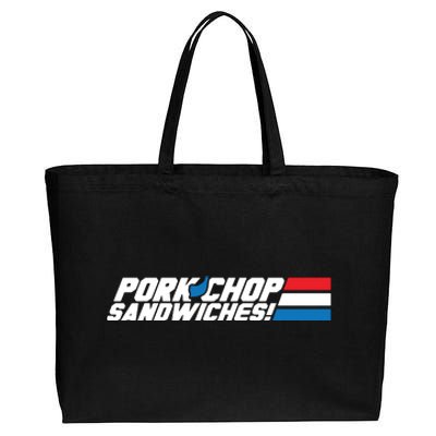 Pork Chop Sandwiches Cotton Canvas Jumbo Tote