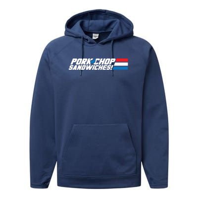 Pork Chop Sandwiches Performance Fleece Hoodie