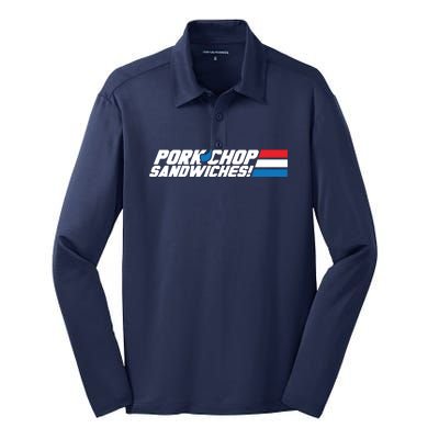 Pork Chop Sandwiches Silk Touch Performance Long Sleeve Polo