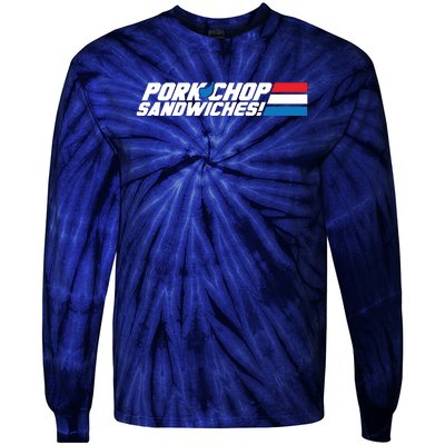 Pork Chop Sandwiches Tie-Dye Long Sleeve Shirt