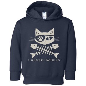 Pirate Cat Skull And Crossbones Toddler Hoodie